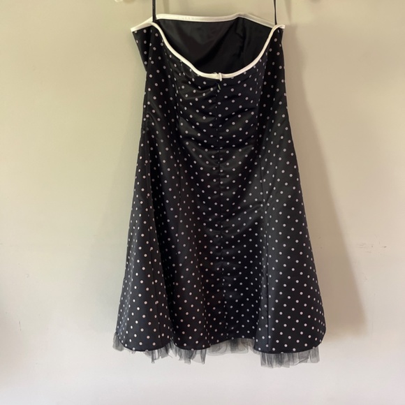 Black Dress with White Polka Dots - Picture 2 of 5